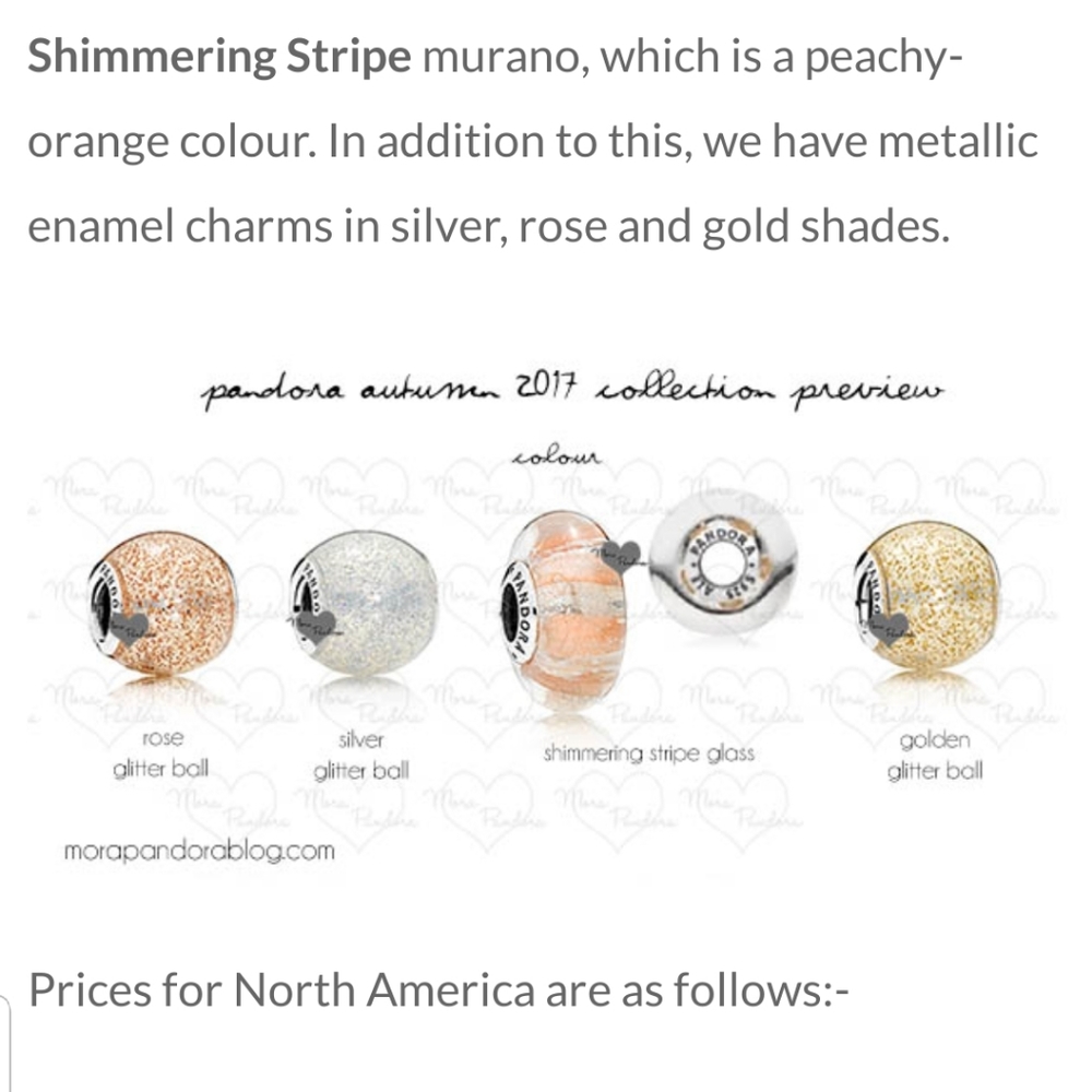 Pandora Shimmering Stripe Glass Charm - Picture 2 of 8